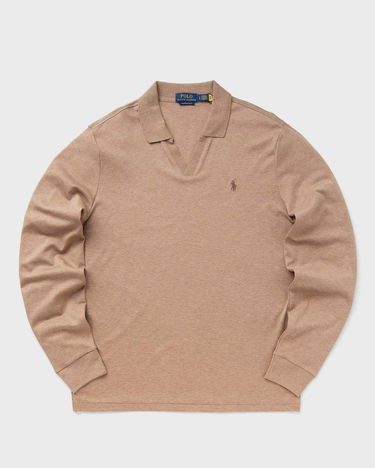 Polo tričko Polo by Ralph Lauren Polo Ralph Lauren LONG SLEEVE-POLO SHIRT men Béžová | 710922252006, 0