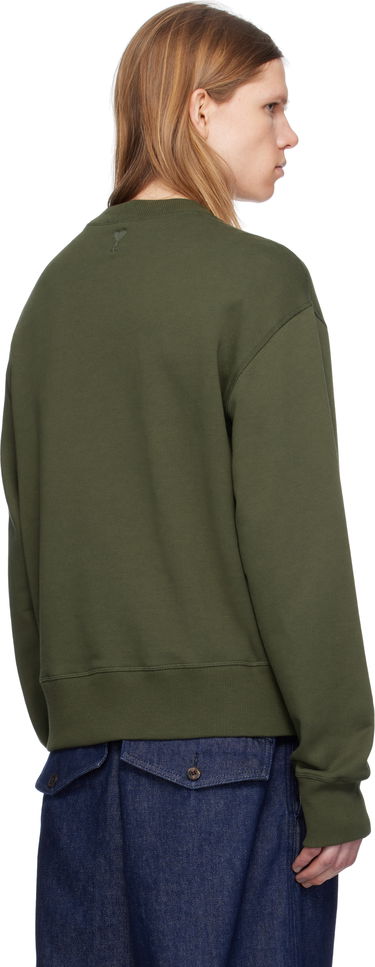 Sveter AMI AMI Paris Cotton Sweatshirt Zelené | HSW048.JE0120, 2