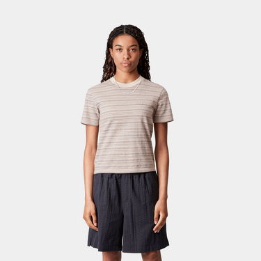 Tričko Carhartt WIP Carhartt WIP Women's S/S Gellar Stripe T-Shirt Béžová | I035143_5, 0
