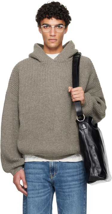 Mikina Fear of God ESSENTIALS Holiday Heavy Waffle 90s Hoodie Šedá | 192HO254362F, 0