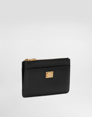 Peňaženka Dolce & Gabbana Dolce & Gabbana Plongé Calfskin Card Holder Čierna | BI1261A9S2580999, 1