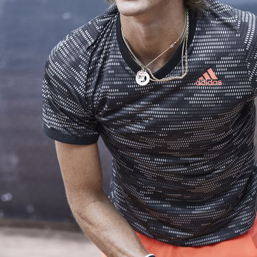 Tričko adidas Originals Freelift Primeblue Short Sleeve Dotted Pattern V-Neck T-Shirt Rôznofarebný | fk0810, 2