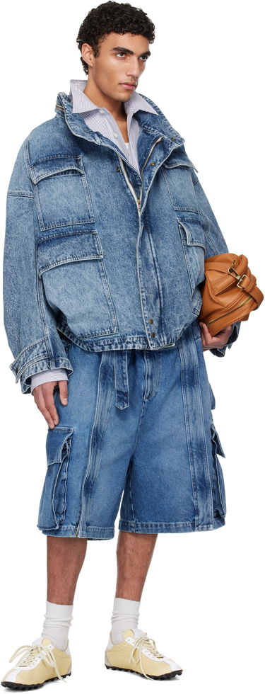 Bunda HED MAYNER Hed Mayner Flap Pocket Denim Jacket Modrá | HMMA67024A-HA190, 3