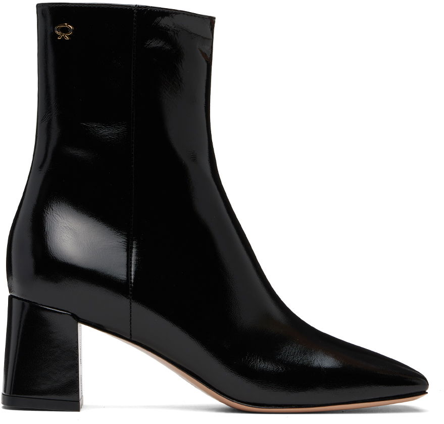 Tenisky a topánky Gianvito Rossi Freeda Leather Ankle Boots Čierna | G73028-55RIC-NUI, 0