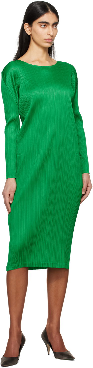 Šaty Pleats Please Issey Miyake Issey Miyake Pleats Please Monthly Colors Midi Dress Zelené | PP56JH126, 3