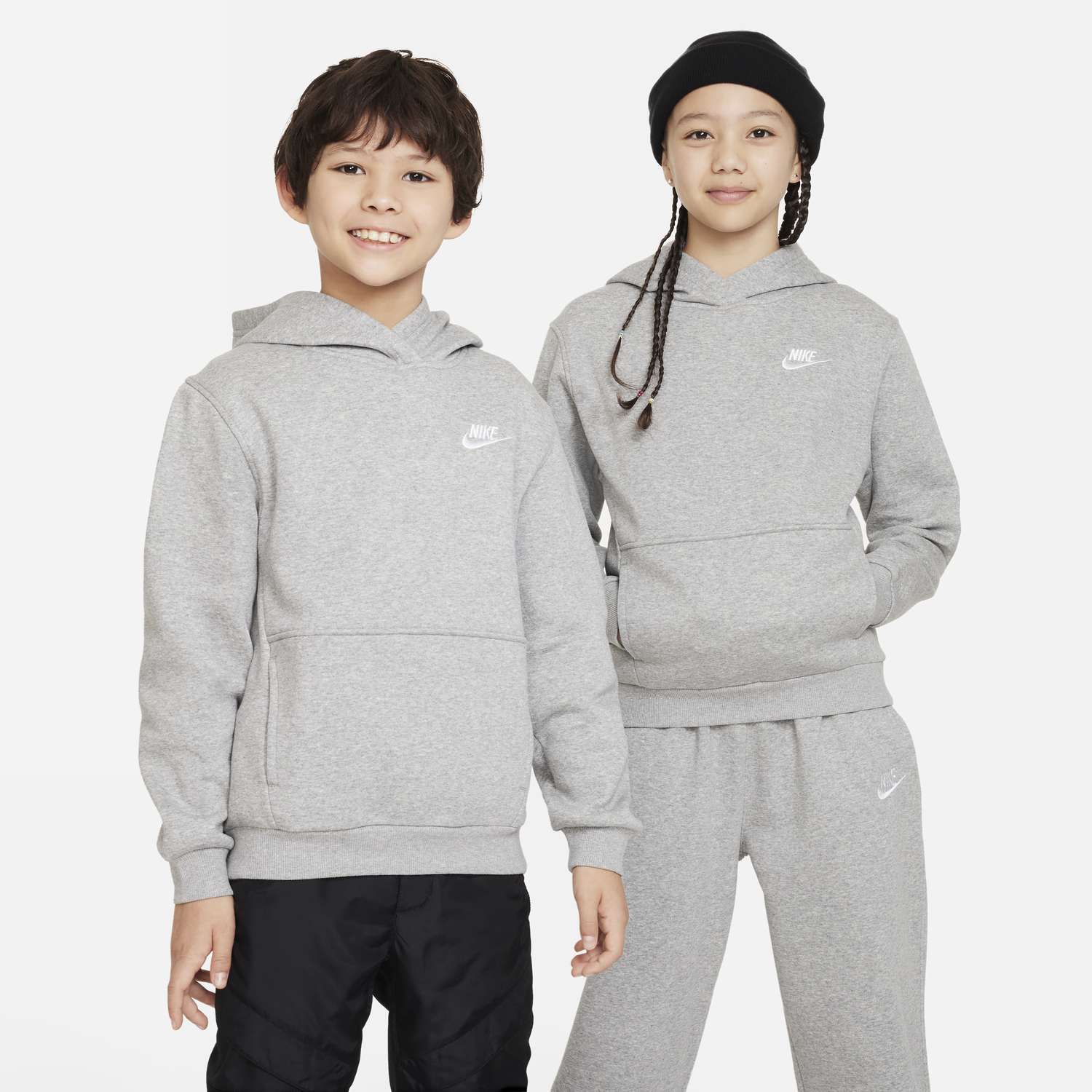 Mikina Nike Nike Sportswear Club Fleece Hoodie Šedá | FD3000-063, 0