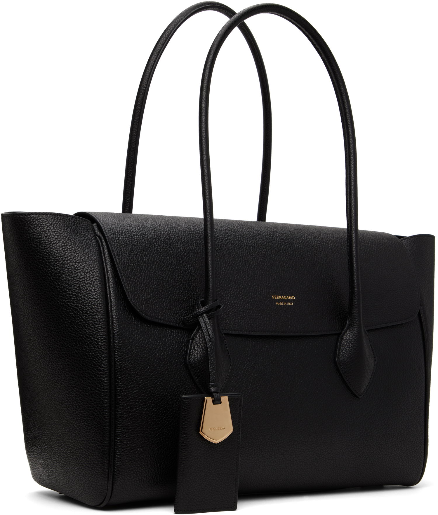 Tote bag FERRAGAMO Ferragamo East-West XL Tote Čierna | 770541, 1