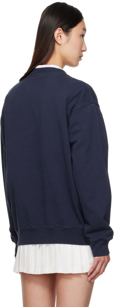 Mikina Sporty & Rich Sporty & Rich Vendome Embroidered Crewneck Sweatshirt Navy | ST071602231BL106, 2