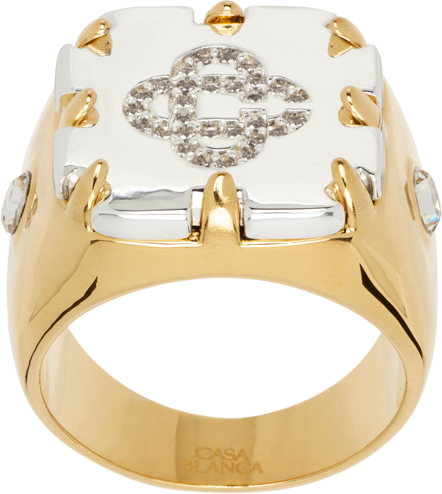 Prsteň Casablanca CC Logo Signet Ring Rôznofarebný | A-AW25-JW-307-01, 0