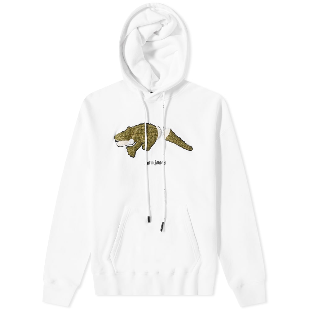 Mikina Palm Angels Croccodile Popover Hoody Biela | PMBB058C99FLE0020155, 0