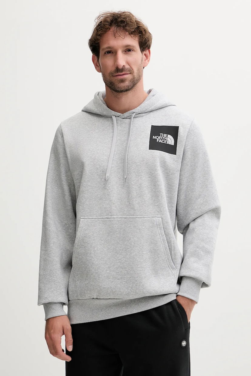 Mikina The North Face Fine Hoodie with Print Šedá | NF0A89EUDYX1