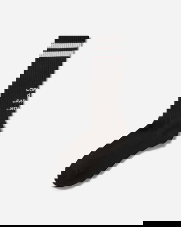 Ponožky Comme des Garçons Logo Stripe Socks Čierna | HO-K502-051 001, 2