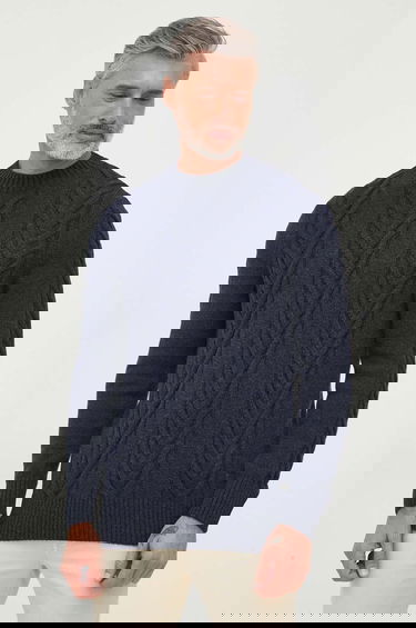 Sveter Barbour Barbour Cable Knit Sweater Navy | MKN1325, 0