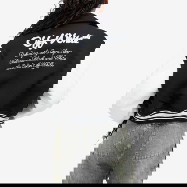 Bomber bunda Off-White Off-White WO Simple Cropped Varsity Jacket, Size Small Čierna | OWEK00DS25FAB0011001, 3