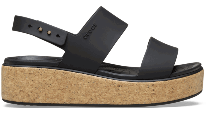 Tenisky a topánky Crocs Brooklyn Cork Low Wedge Sandals Čierna | 211144-060, 0