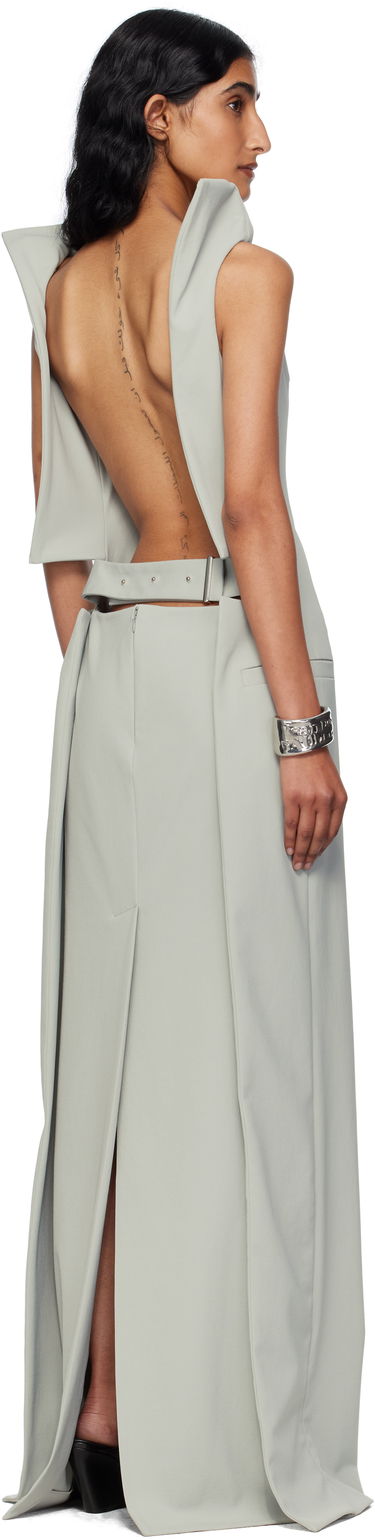 Šaty Jean Paul Gaultier Jean Paul Gaultier Backless Maxi Dress Šedá | 25/03-W-DR045-W002-02, 2