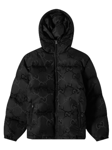 Prešívaná bunda Gucci GG Jaquard Down Jacket Čierna | 698710-Z8A2S-1000