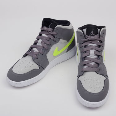Tenisky a topánky Jordan Air Jordan 1 Mid "Gun Smoke Volt" GS Šedá | 554725-072, 2