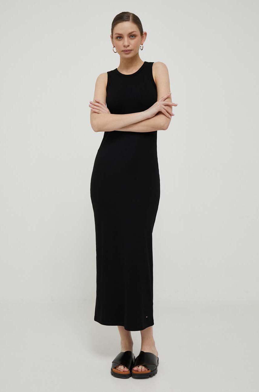 Šaty Tommy Hilfiger Maxi Dress Čierna | WW0WW38838, 0