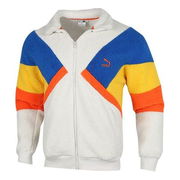 Retro Block Sherpa Stand Collar Casual Jacket