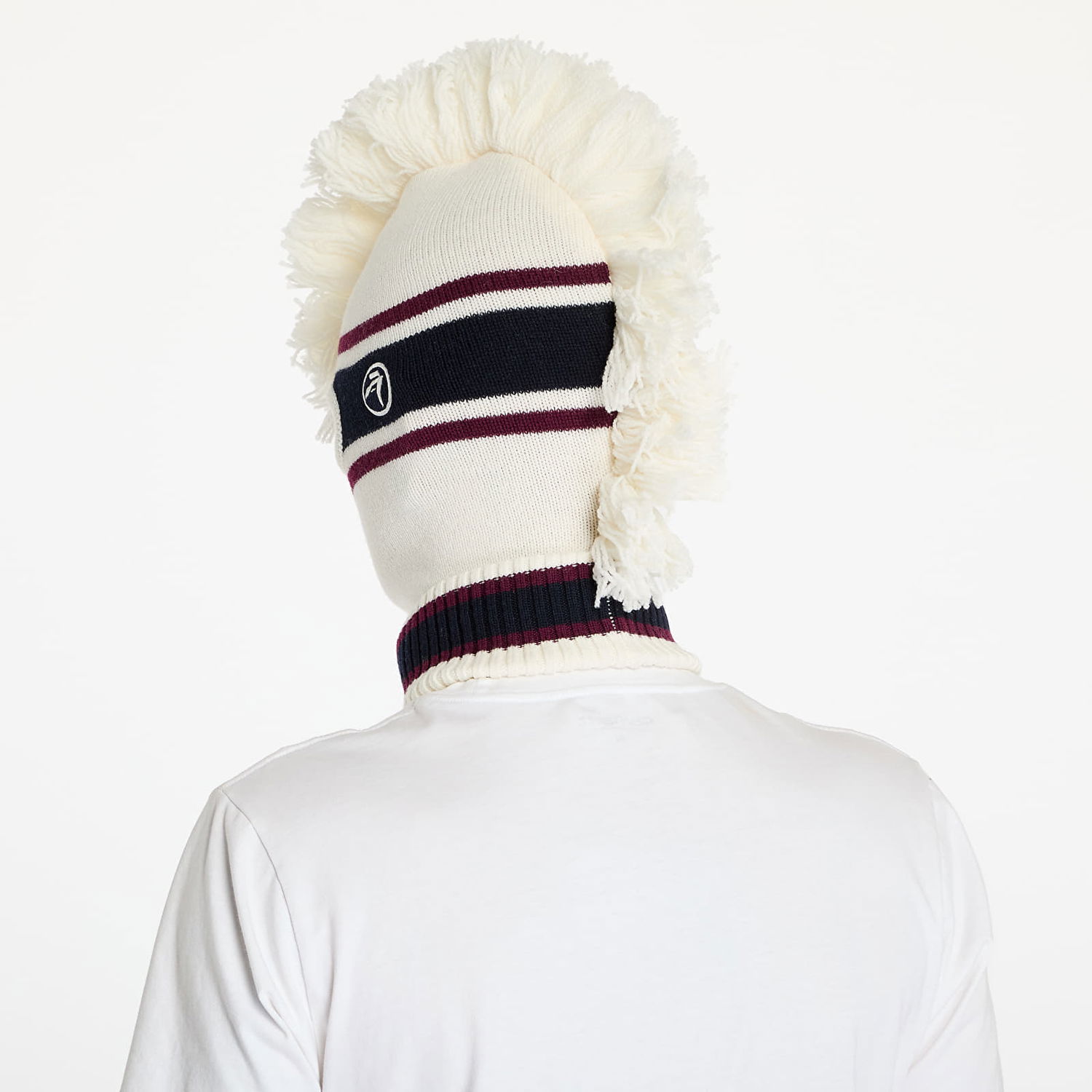 Kulicha Ambush Fringe Knit Balaclava Tofu/ Tofu Universal Biela | BMLC001F24KNI0013131, 1
