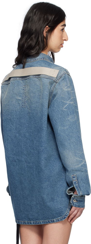 Košeľa Rick Owens Rick Owens DRKSHDW Hollywood Denim Overshirt Modrá | DS01E3705 DWB, 2