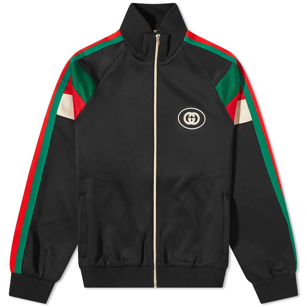 Bunda Gucci Oval Logo Track Jacket Čierna | 698448-XJEEP-1152, 0