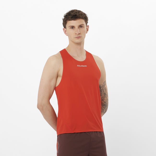 Tielko Salomon S/LAB Speed Tank Top Červená | LC2693800, 0