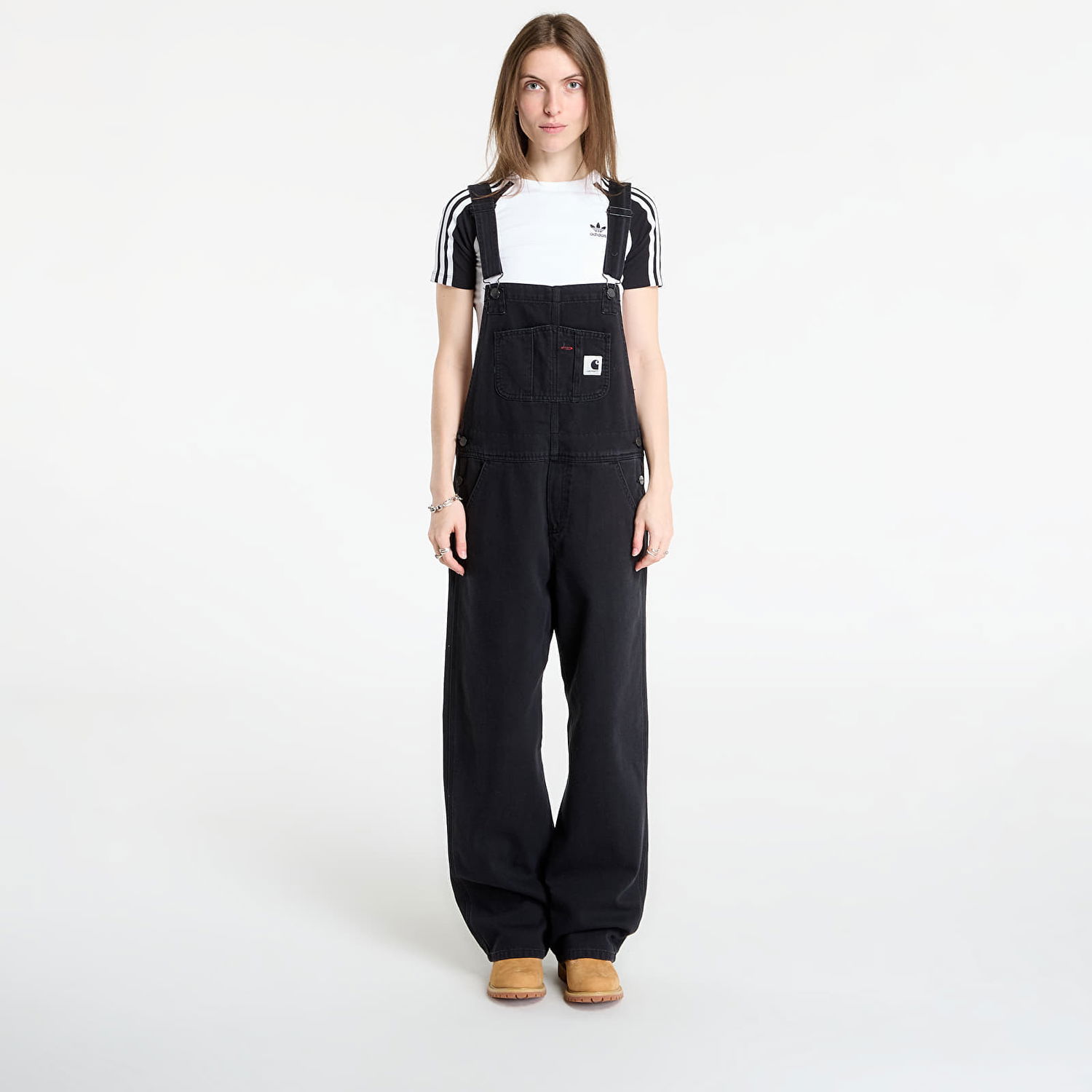 Overal Carhartt WIP Women's Straight Bib Overalls Čierna | I031250.8906, 0