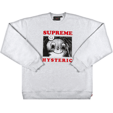 Mikina Supreme Hysteric Glamour x Crewneck Šedá | SS21SW77 ASH GREY, 0