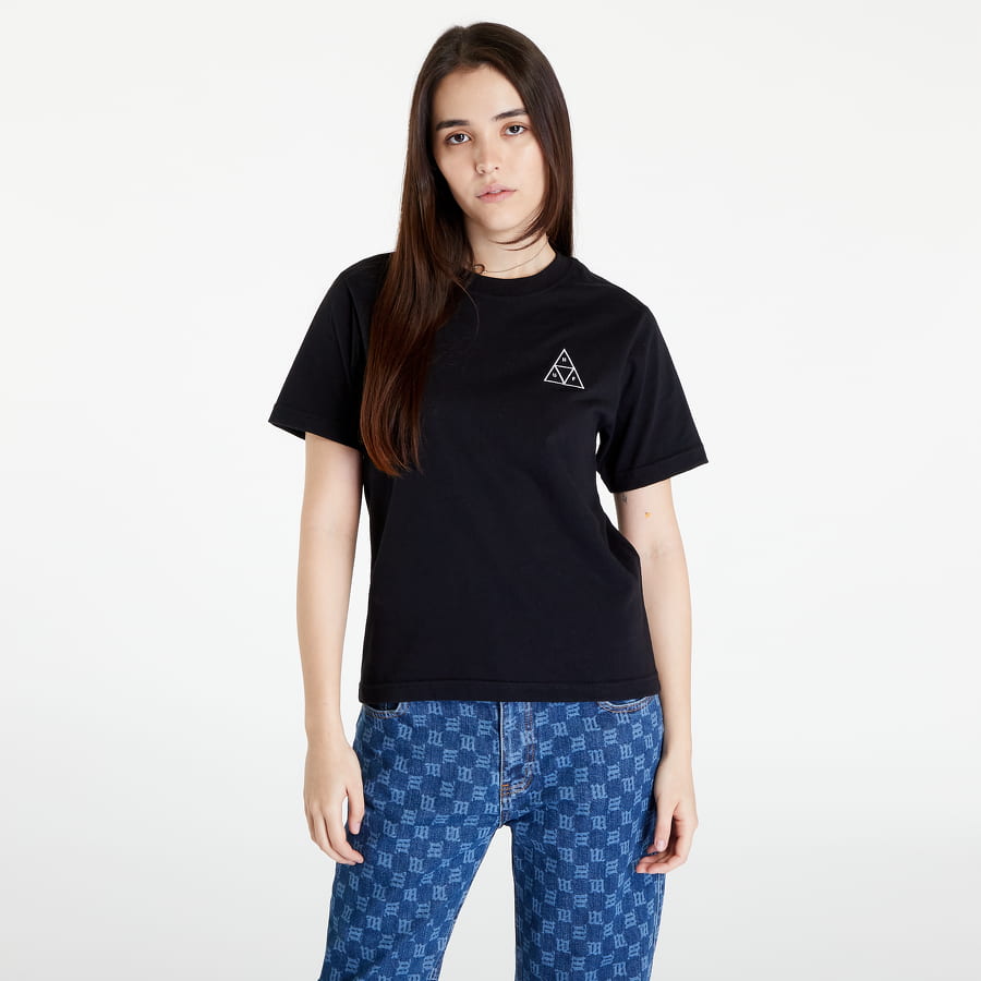 Tričko HUF Embroidered Tt S/S Relax Čierna | WTS0058 BLACK, 0