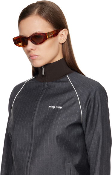 Slnečné okuliare Miu Miu Miu Glimpse Geometric Sunglasses Hnedá | 0MU 11WS 8056597684453, 3
