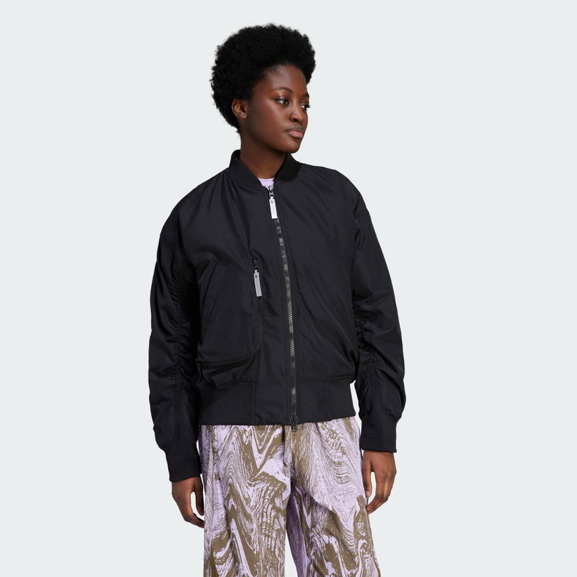 Bomber bunda adidas Performance Stella McCartney x Sportswear Woven Bomber Jacket Čierna | IP1370