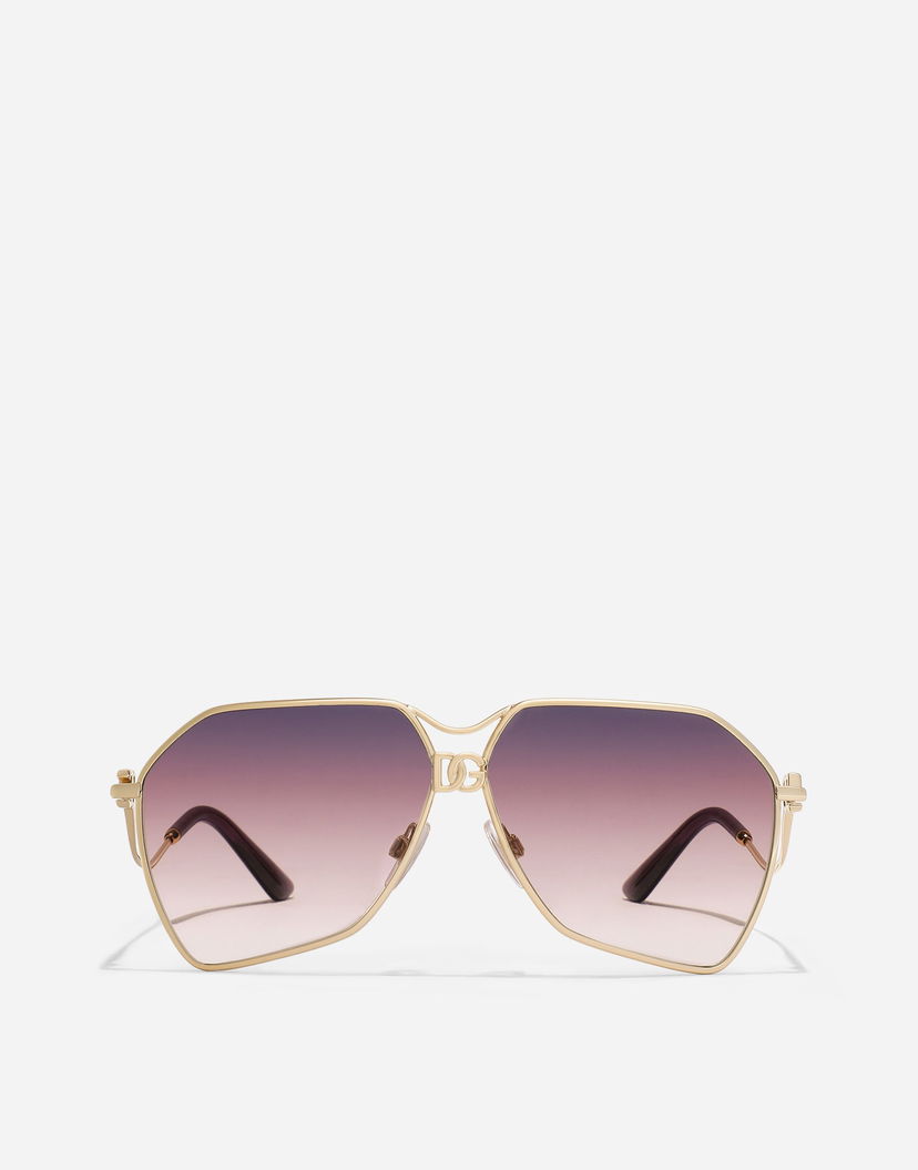 Slnečné okuliare Dolce & Gabbana Filo Geometric Gradient Sunglasses Metalická | VG2326VM2U69V000