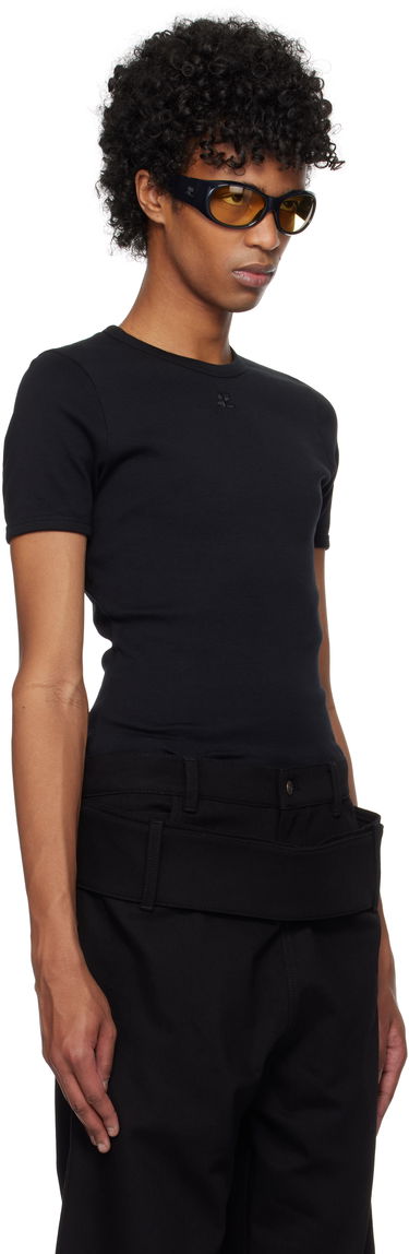 Tričko Courrèges Courrèges Signature T-Shirt Čierna | 125JTS020JS0203, 1