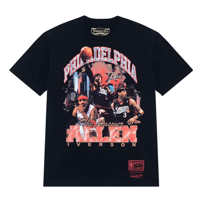 Tričko Mitchell & Ness NBA Philadelphia 76ers 'Allen Iverson' T-Shirt Čierna | SS23JYCHR-04-BLACK