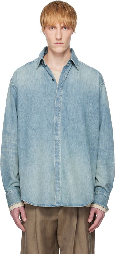 Košeľa Fear of God Fear of God Denim Button Up Shirt Modrá | FGE250-5011DNM, 0