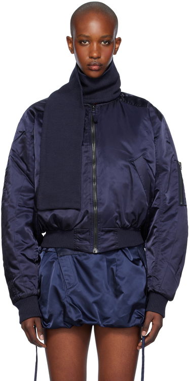 Bomber bunda Ottolinger Ottolinger Scarf Bomber Jacket Navy | 1090604221, 0