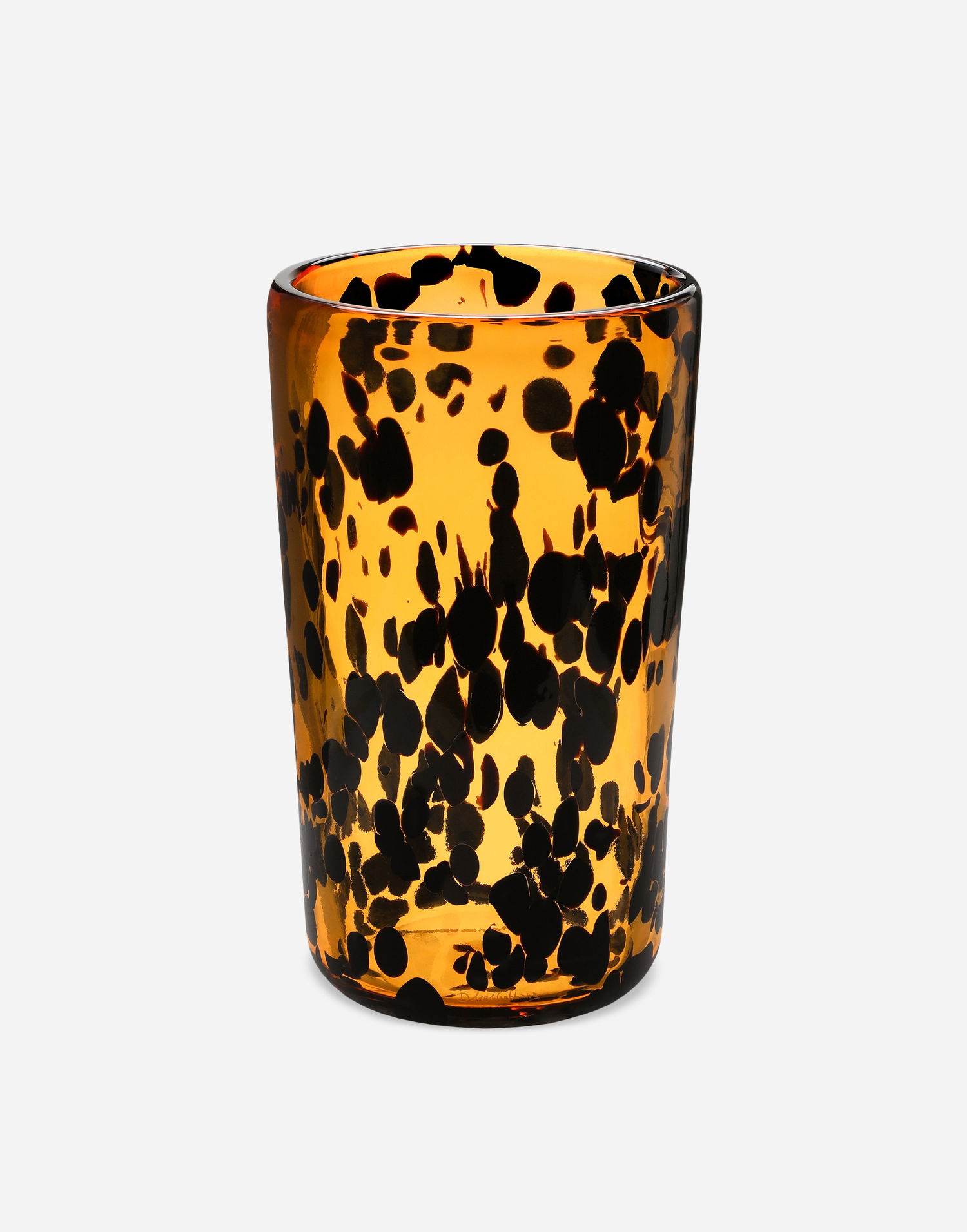 Home decor Dolce & Gabbana Cylindrical Tortoiseshell Pattern Murano Glass Vase Medium Rôznofarebný | TCC076TCACOUL003, 1