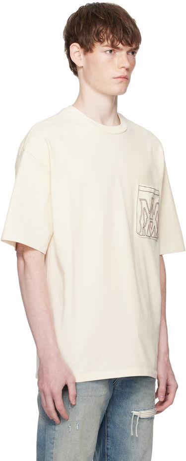 Tričko AMIRI AMIRI MA Outline Oversized T-Shirt Béžová | AMJYTE1205, 1