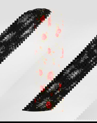 Šaty Dolce & Gabbana Rose Bouquet-print Tunic Dress Rôznofarebný | F610NTFSA8QHN5ZN, 0