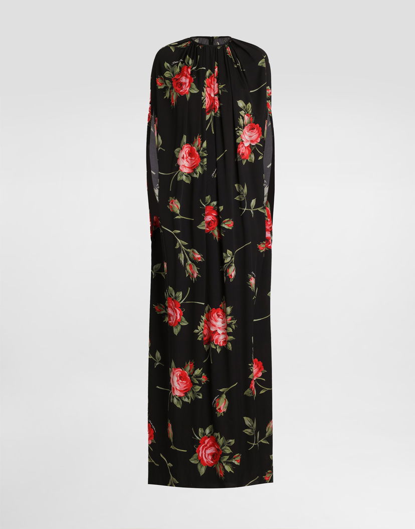 Šaty Dolce & Gabbana Rose Bouquet-print Tunic Dress Rôznofarebný | F610NTFSA8QHN5ZN