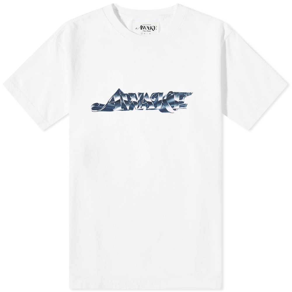 Tričko Awake NY Chrome Logo Tee Biela | AWK-SP22-TS002-WH, 0