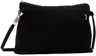 Taška cez rameno Rick Owens Rick Owens Adri Suede Shoulder Bag Čierna | RA01D0427 LCK, 1
