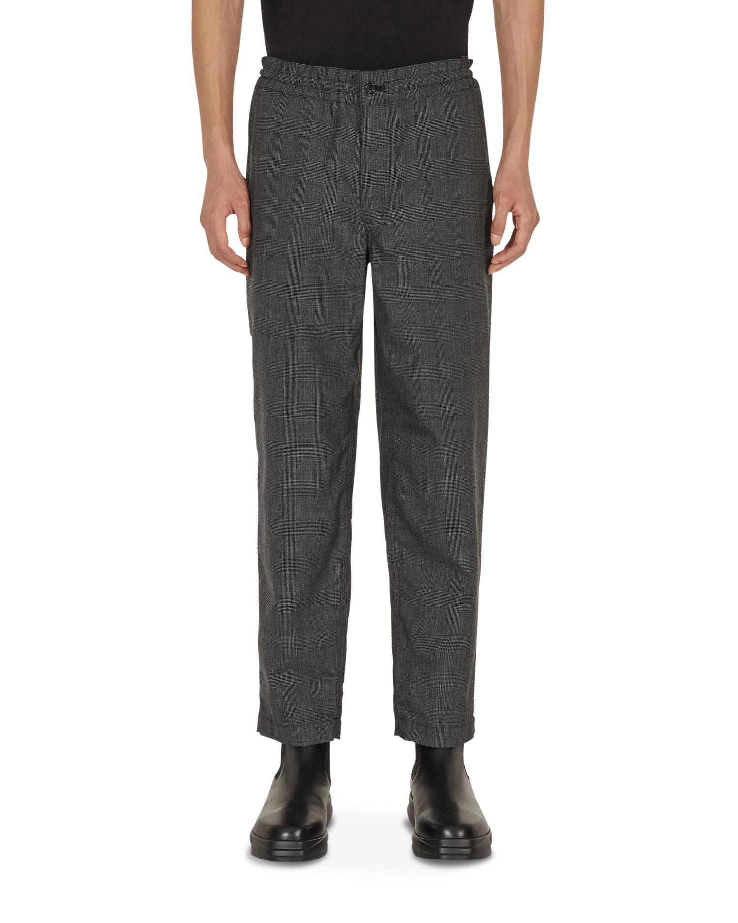 Nohavice Comme des Garçons Gray Checked Casual Pants Šedá | 1H-P015-W21 1, 1