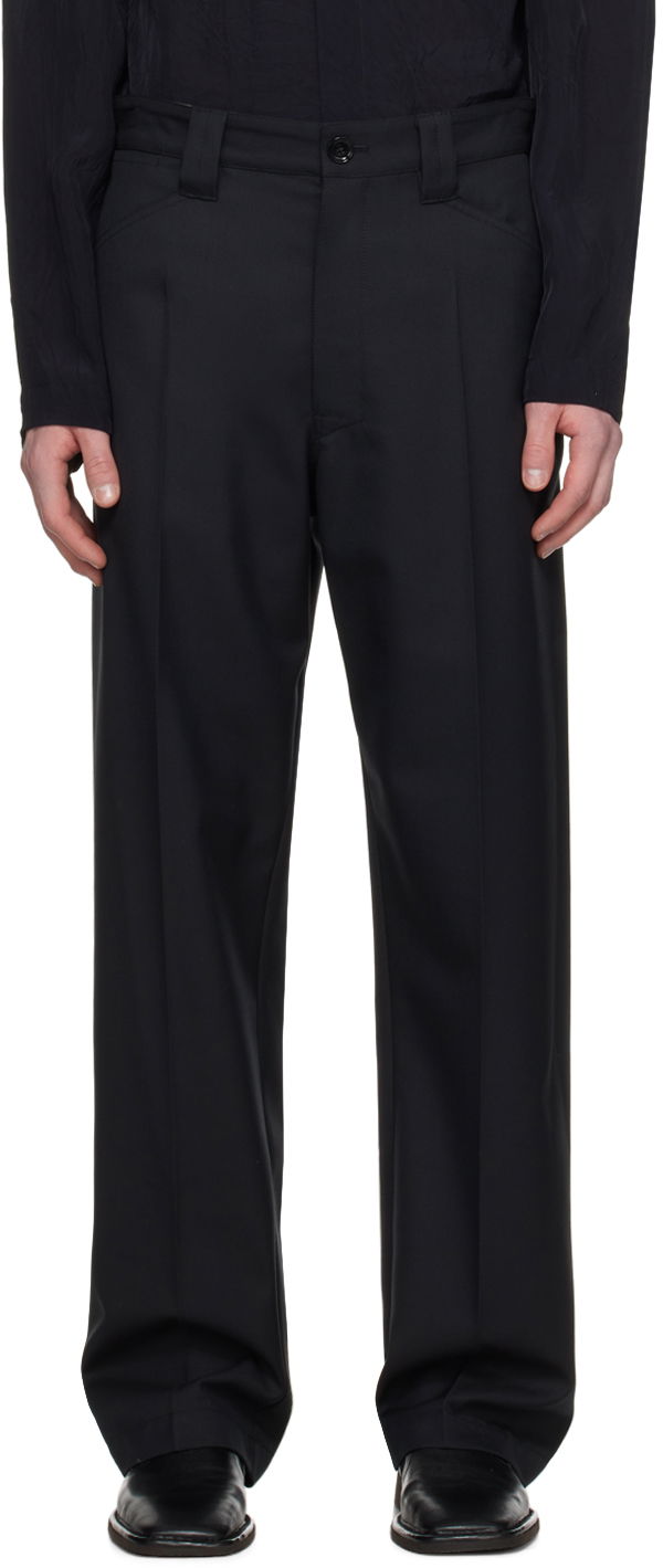 Nohavice LEMAIRE Lemaire Straight Trousers Čierna | PA1076 LF1048, 0