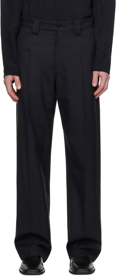 Nohavice LEMAIRE Lemaire Straight Trousers Čierna | PA1076 LF1048, 0