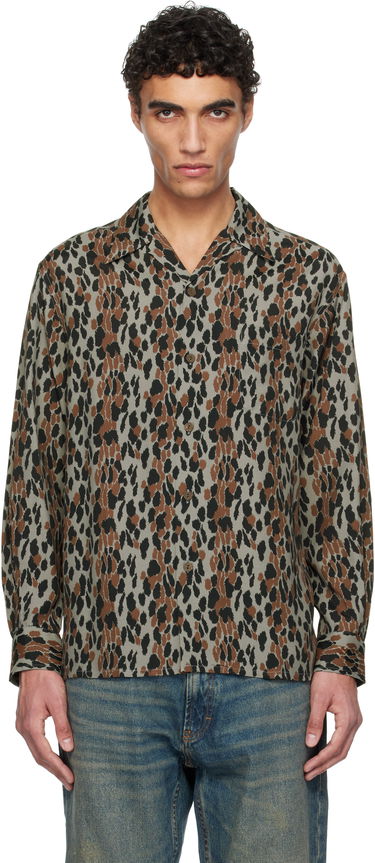Košeľa WACKO MARIA WACKO MARIA Leopard Print Shirt Hnedá | 25SSE-WMS-HI02, 0