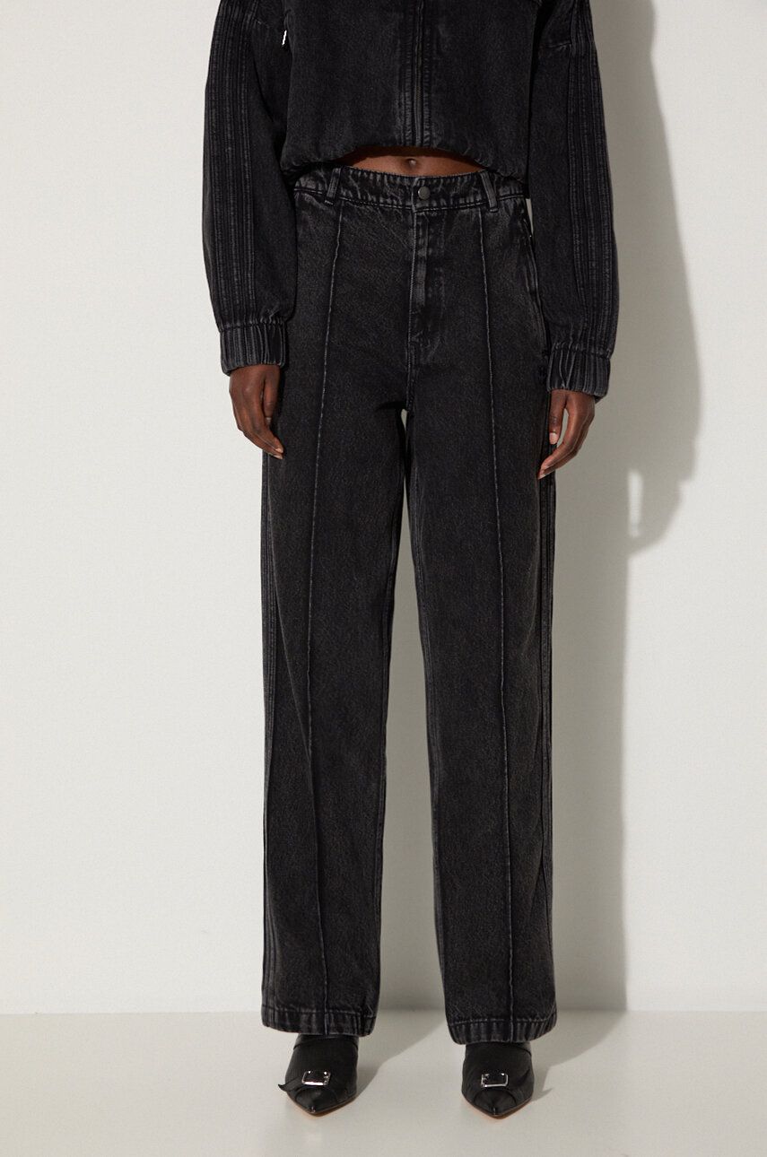 Džínsy adidas Originals High Waist Jeans Čierna | IY7407, 0