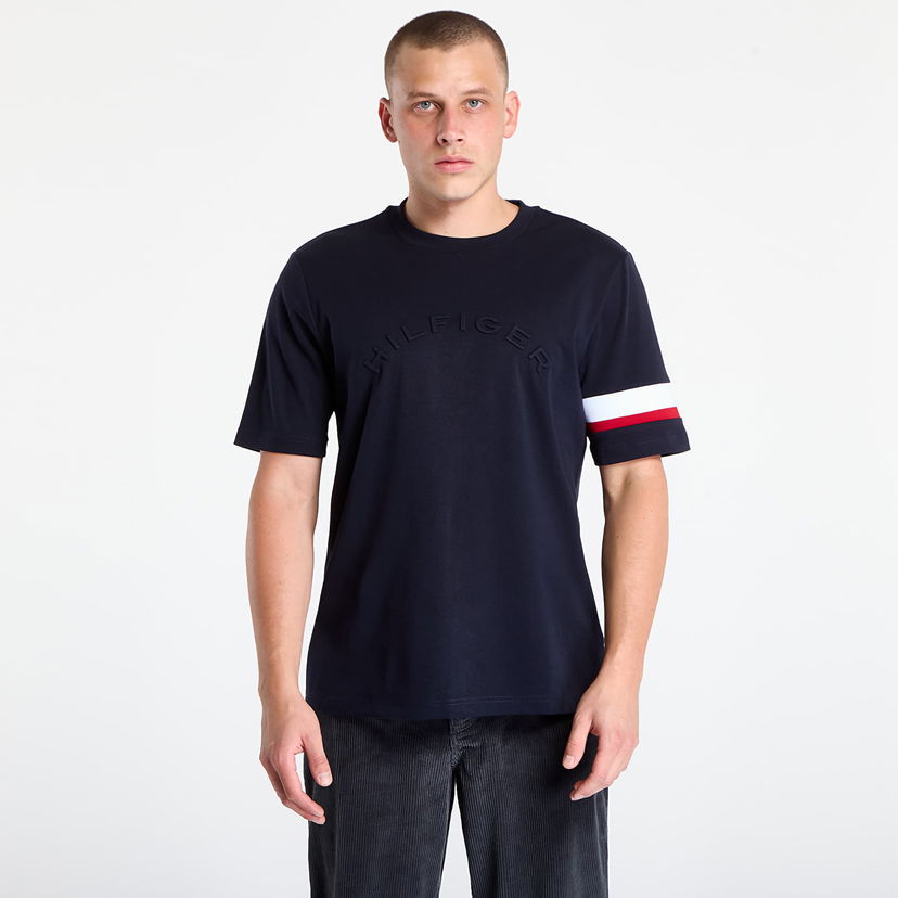 Tričko Tommy Hilfiger T-shirt Rwb Insert Tee Desert Sky Navy | MW0MW40018-DW5
